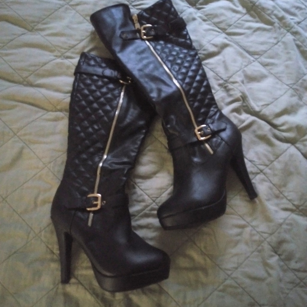Black Stiletto Boots